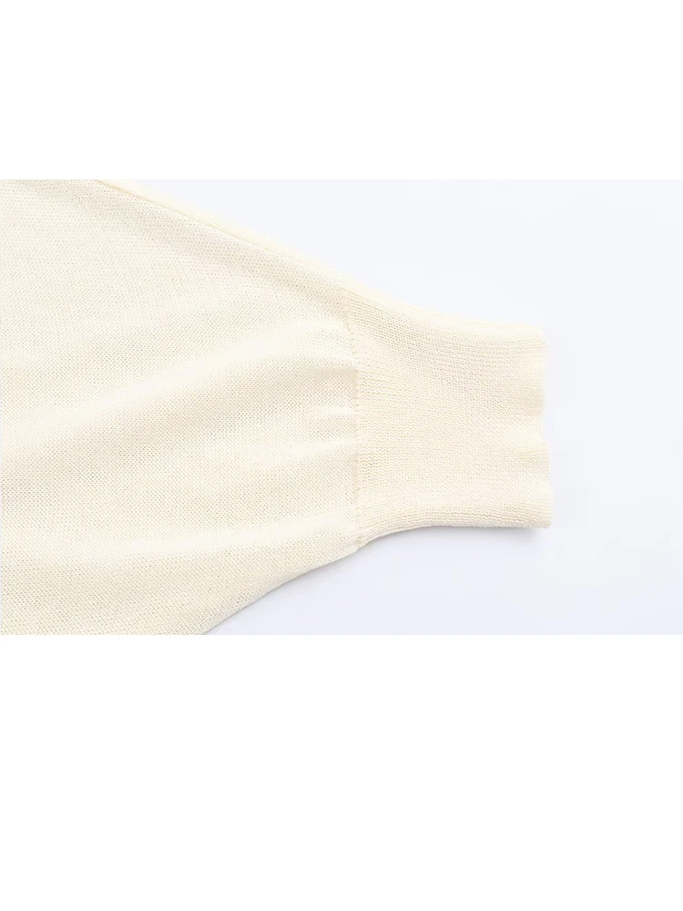 

HH 2025 Осенний женский повседневный свободный уличный топ, женский шикарный вязаный пуловер с длинным рукавом и круглым вырезом, однотонный пуловер Mujer