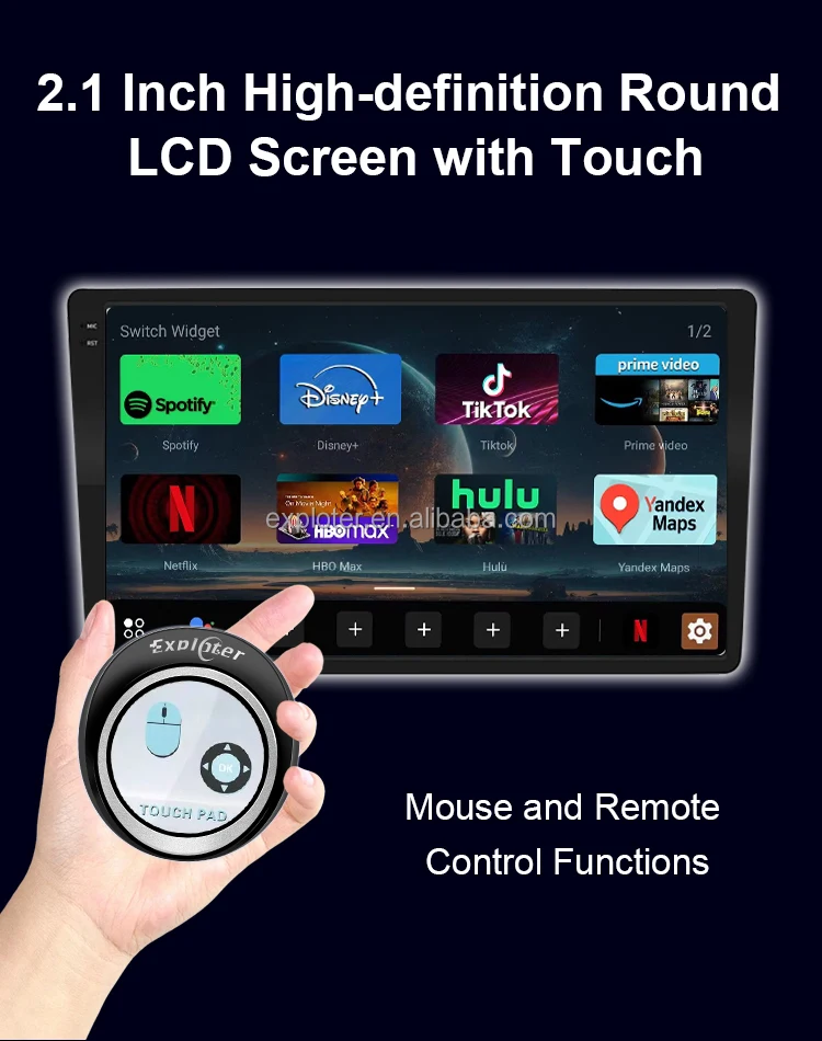Exploter 128G ApplePie Touch CarPlay Ai Box OS13 Wireless CarPlay Android Auto Youtube & More APP for Car Factory Wired CarPlay
