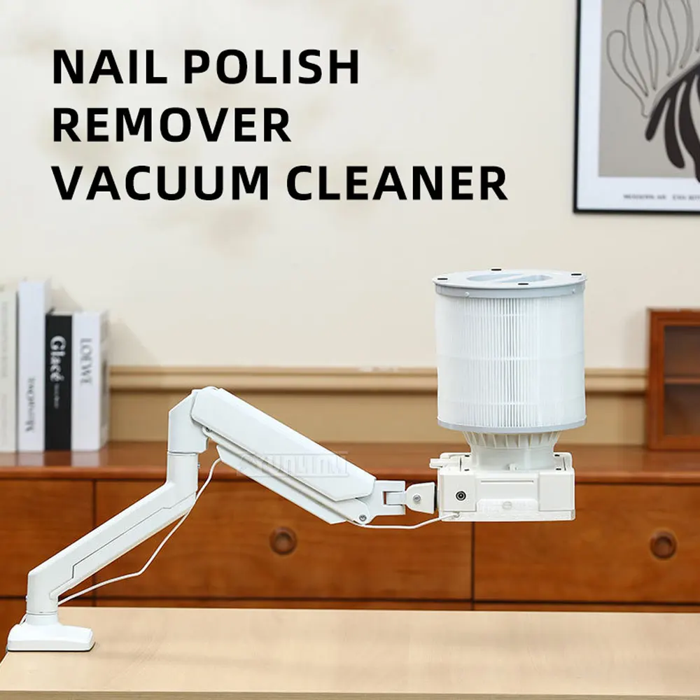 High-Power Nail Vacuum Cleaner With Light Bracket Version Air Purification Desktop