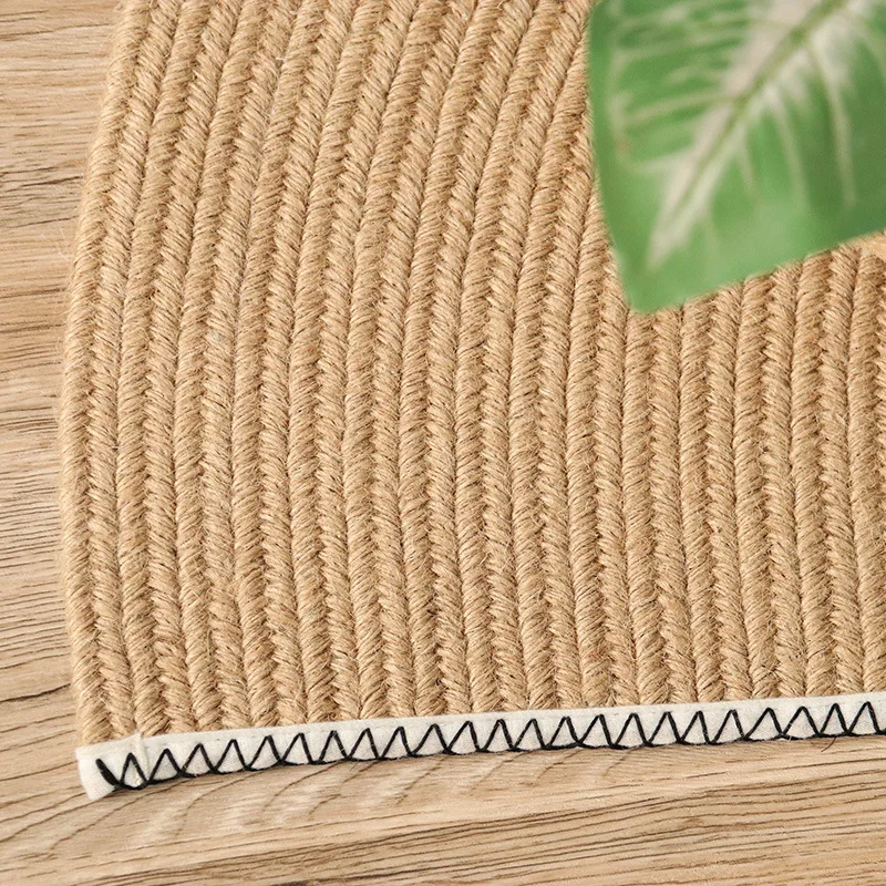 

Ковер ручной работы из натурального джута, подушка для дивана в журнальном столике для гостиной, простой скандинавский коврик для входа в спальню и туалете