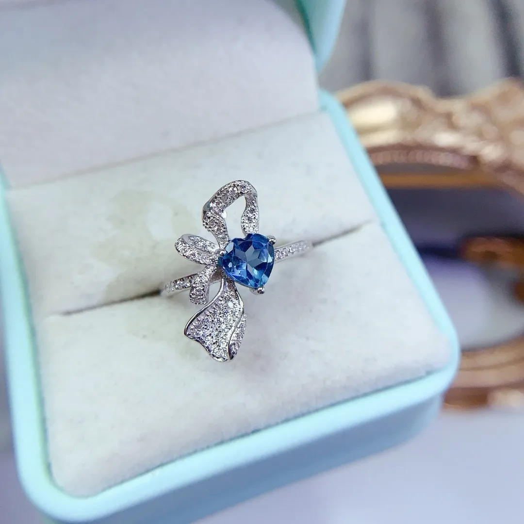 

Luxurious Natural Topaz Ring Crafted S925 Sterling Silver Designer Jewelry Makes A Perfect Fashionable Gift