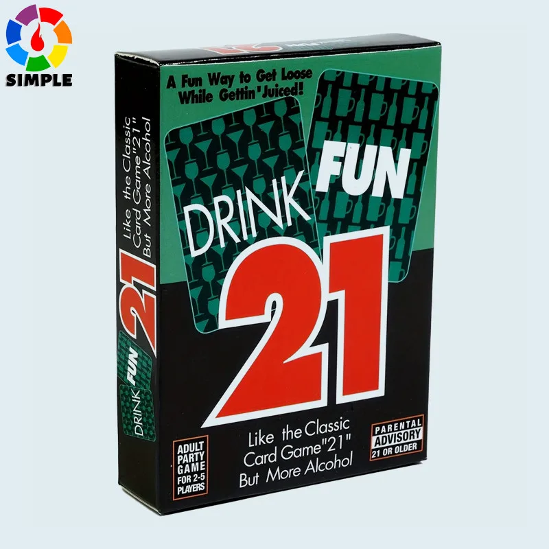 

Drink Fun 21 Card Game Drunk Game