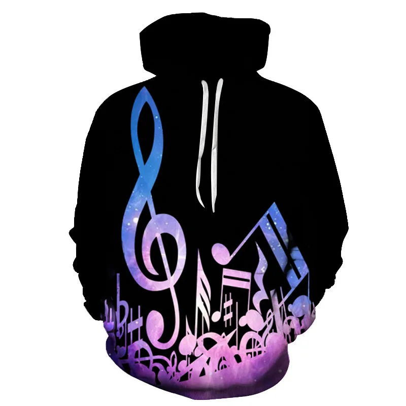 Cartoon Gitarre Hoodie 3D-Druck Männer und Frauen Frühling Sweatshirts mehrfarbige lässige Kapuze Streetwear Persönlichkeit DJ Tops