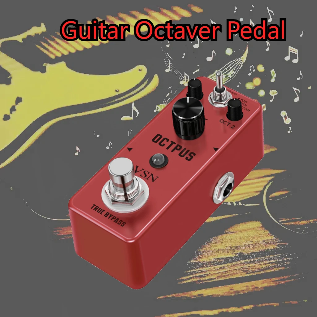 

VSN Digital Octpus Octaver Guitar Effect Pedal Octave Pitch Polyphonic True Bypass For Electric Guitars Bass