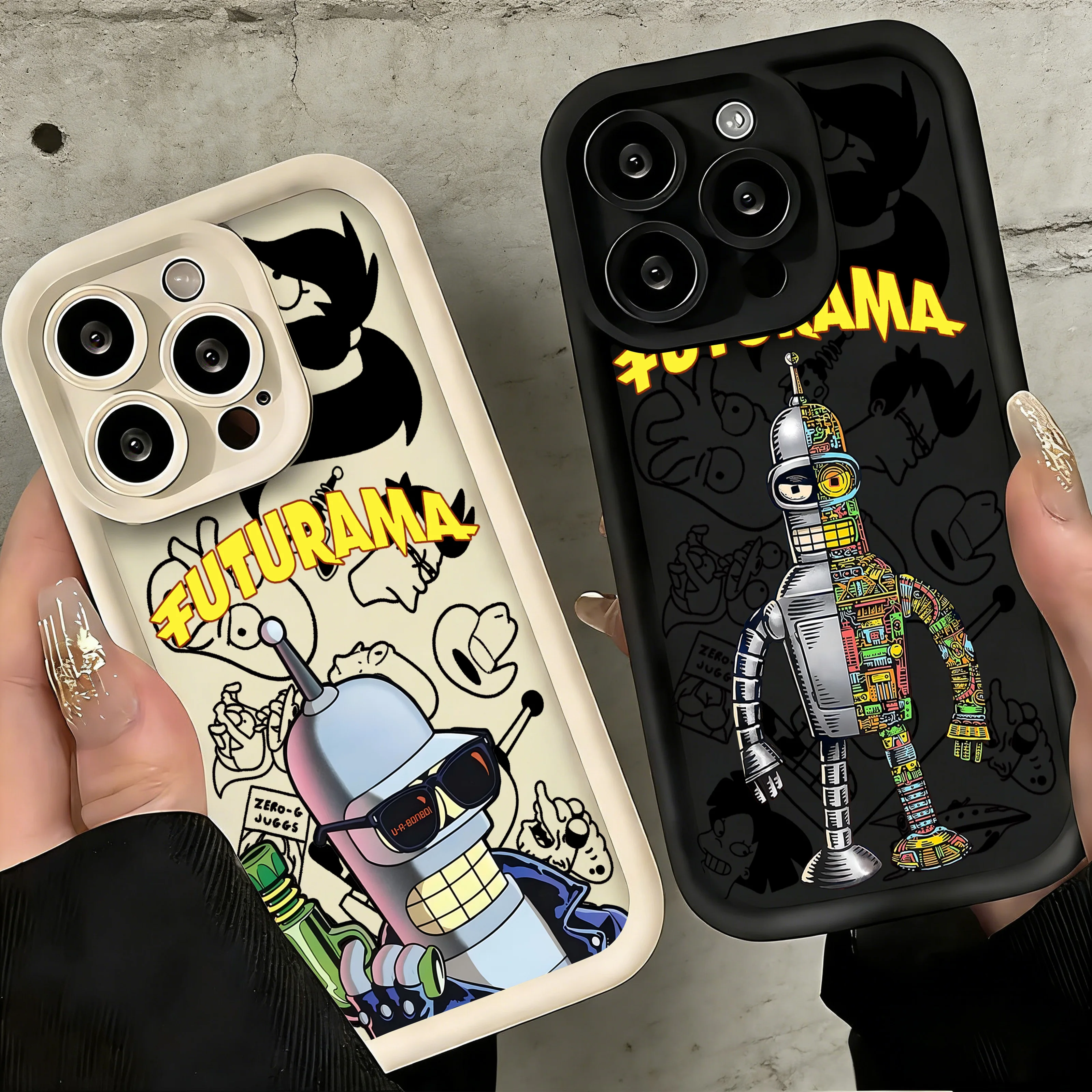 Funda de teléfono divertida Futuramas Benders para Xiaomi Redmi Note 15 14 13 12s 12 11 10 9s 9 8 7 A5 Pro Plus 4G 5G, funda trasera suave de TPU