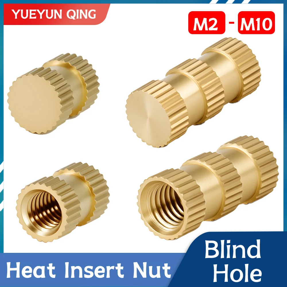 M2 M2,5 M3 M4 M5 M6 M8 M10 Blind Messing Wärme Einsatz Mutter Hot Melt Molding Injektion Embed Einsätze Heizung Einsatz Mutter Für 3d Drucker