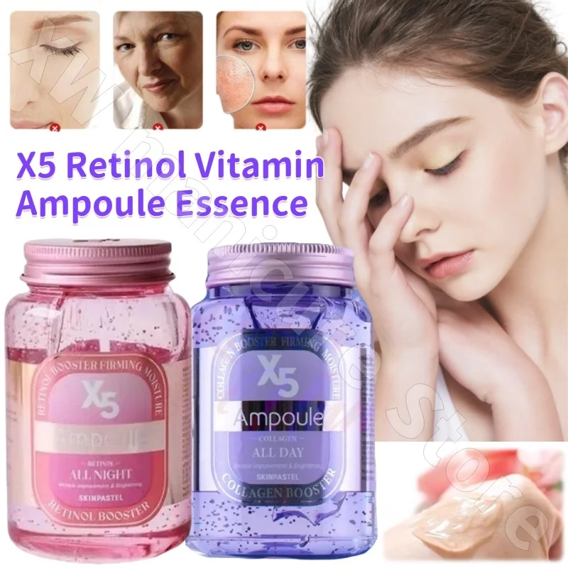 

X5 Retinol Vitamin Ampoule Essence Hydrating Moisturizing Lifting Refining Reducing Melanin and Delicate Skin 250g