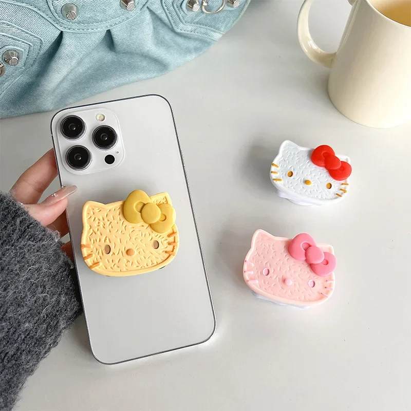 

Sanrio Hello Kitty Phone Grip Bracket Stand Holder for Hone Grip Tok Sockets Cellphone Women Kawaii Cartoon Cosmetic Mirror Gift