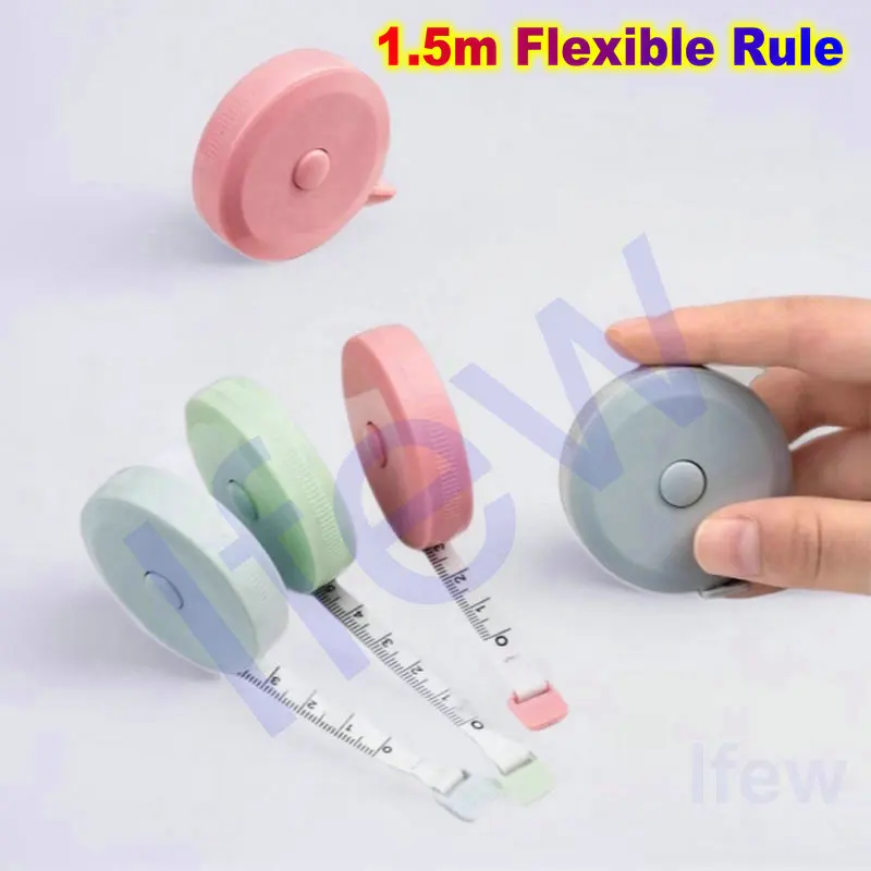 شريط قياس ناعم قابل للسحب، مسطرة قياس على الوجهين، مسطرة مرنة للجسم المحمولة للقياس الطبي لإنقاص الوزن
