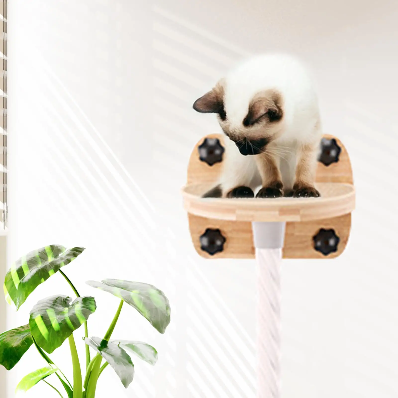 

Cat Climbing Rope Wall Mounted Cat Tower for Exercise Scratching Indoor