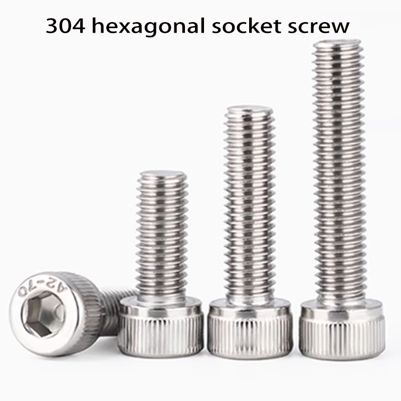

M4 M5 M6304 A2 Stainless Steel DIN912 Allen Hexagon Hex Socket Head Cap Bolt Screw