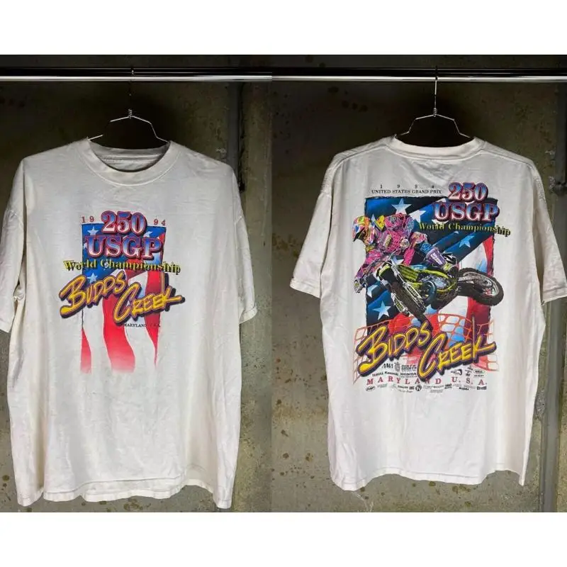 

Винтажная футболка Budd Ä Alma Creek Pro Motocross National, хлопок, все размеры