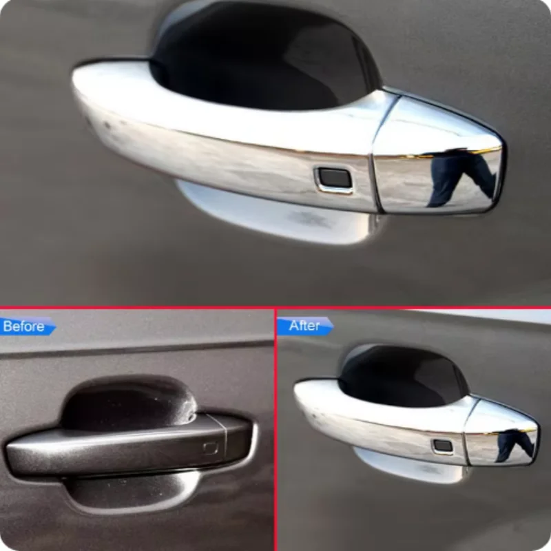 Door Handle Cover Overlay Moulding Trims ABS Detector Chrome Car Styling 2016 2017 2018 For Audi Q7 Accessories