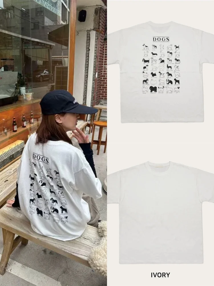 

Белая свободная футболка с принтом ort Sve, женская повседневная хлопковая футболка с забавным узором, летняя футболка Faion для девочек Qui Dry