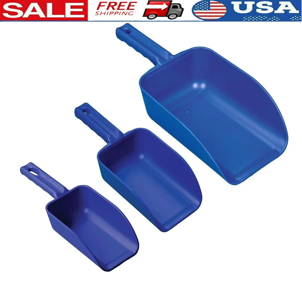 

Пластиковый ручной совок с цветовой кодировкой, 3 упаковки, не содержащие бисфенола А, пищевая посуда, прочная, коммерчески чистая, можно мыть в посудомоечной машине, многоцелевая