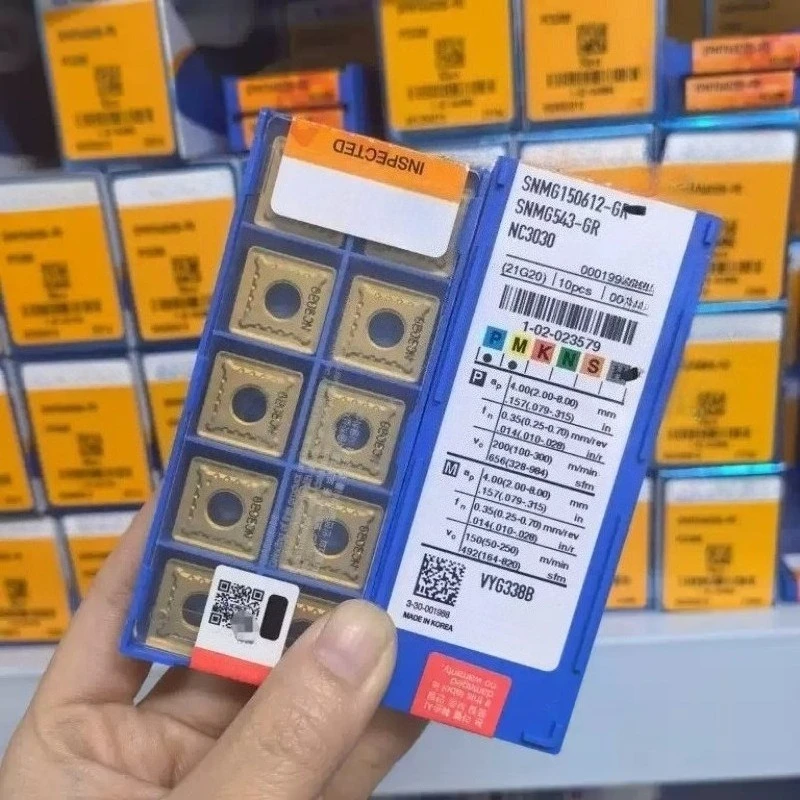

Original NC Inserts SNMG190612 SNMG190616-GR NC3020 NC3030 NC3120 NC500H SP9425 SNMG 190612 190616 Carbide Inserts