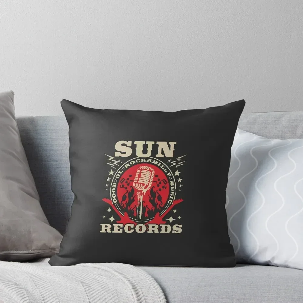 Rockabilly Rocker Records Rock Music Guitar Gift Throw Pillow sleeping pillows bed pillows pillow