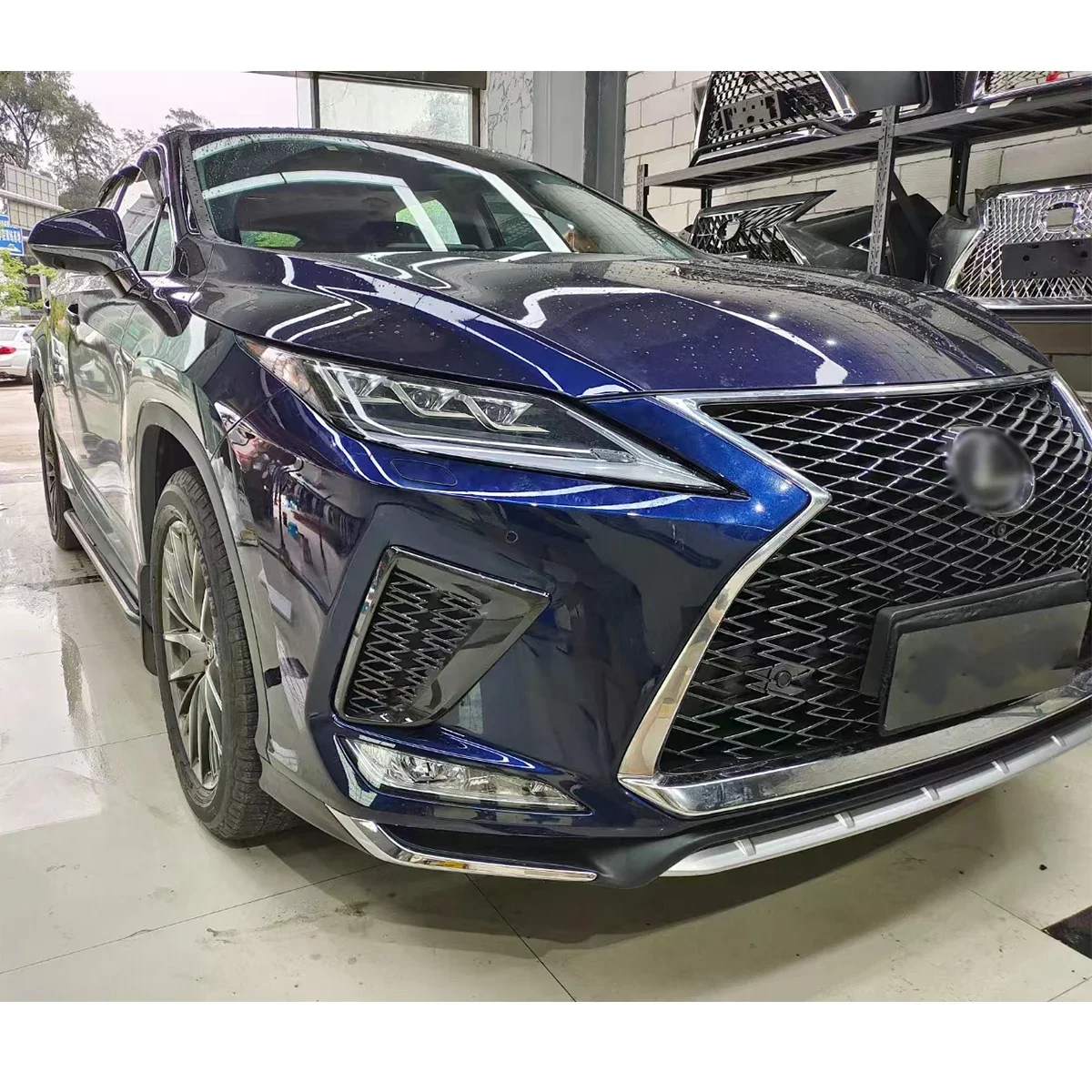 

Upgrade 2021 style Body kit for Lexus RX 2016-2019 PP material bodykit with bumper grille headlight