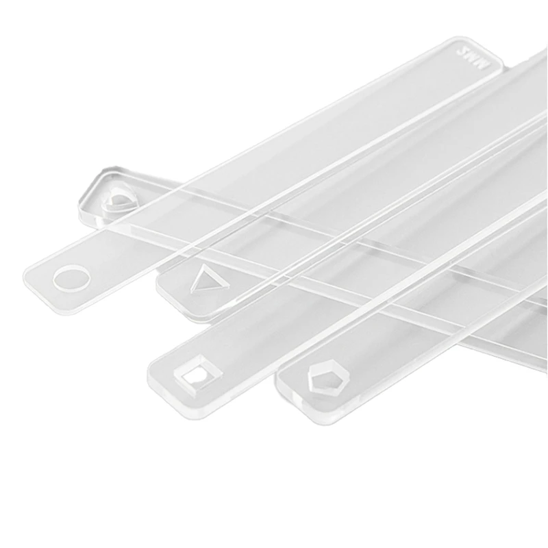 T61C_10Pc/Set Clay Ruler Acrylic Soft Pottery Polymer Clay Thickness Ruler