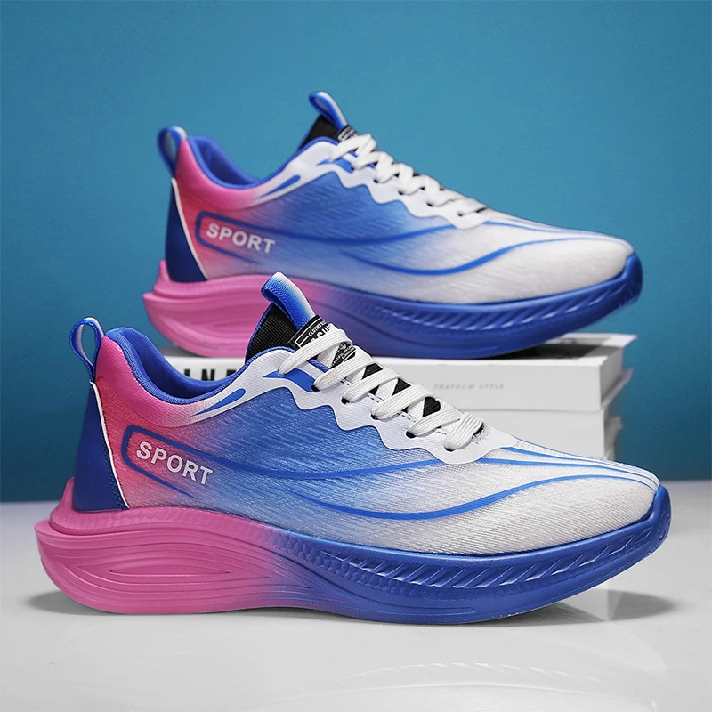 

Men Sports Shoes Fashion Mesh Breathable Flat Mesh Breathable Running Shoes Summer Lightweight Comfortable Outdoor Sports Shoes