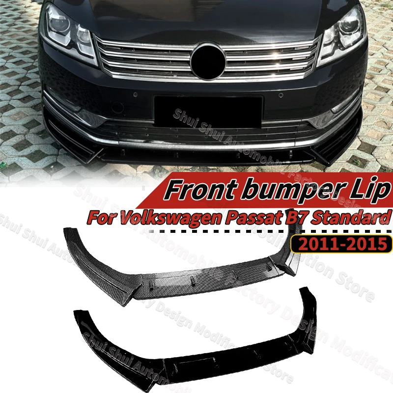 

Передний бампер для Volkswagen Passat B7 Standard 2011-2015, автомобильный нижний сплиттер, диффузор, комплекты кузова для подбородка, защитная доска, детали для тюнинга