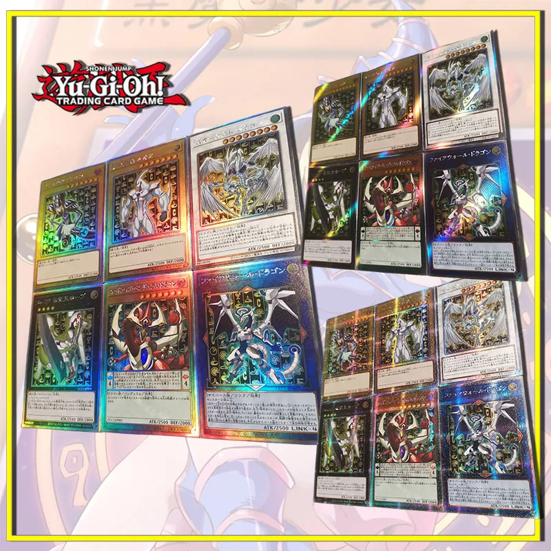 Yu-Gi-Oh Heterochromatische Ooggeest Slinger Draak Xinyuxia Diy Zelfgemaakte Set Flash Cards Jongen Speelgoed Collectie Verjaardagscadeau