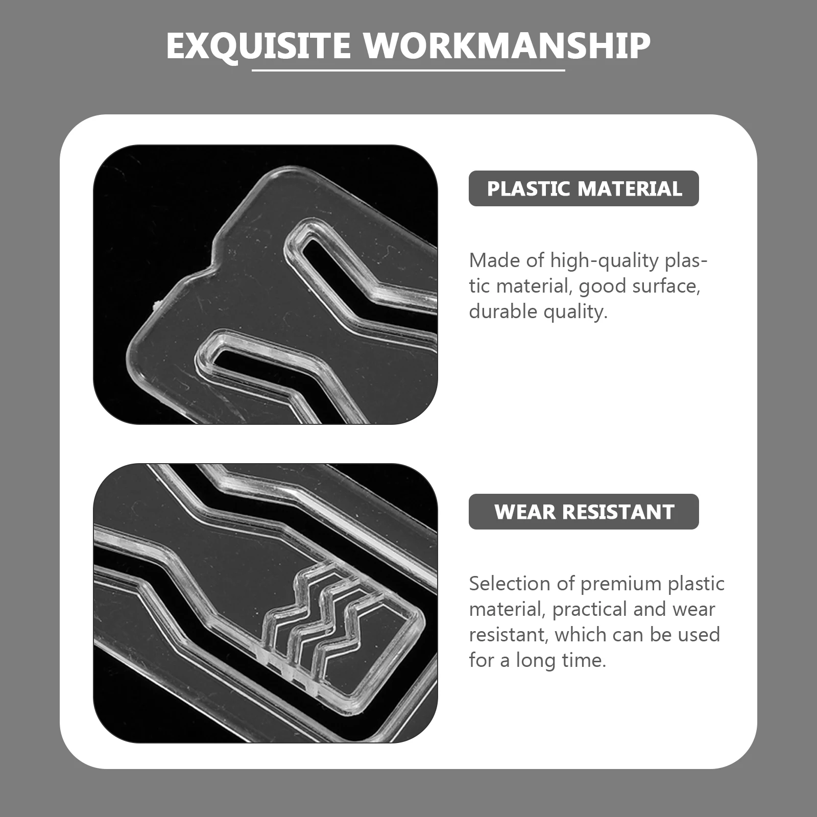 

500pcs Shirt Clip Plastic Multi-Function Clothes Fixing Tool For Shirts Aprons Ties Garment Organization Clamp Storage Holder