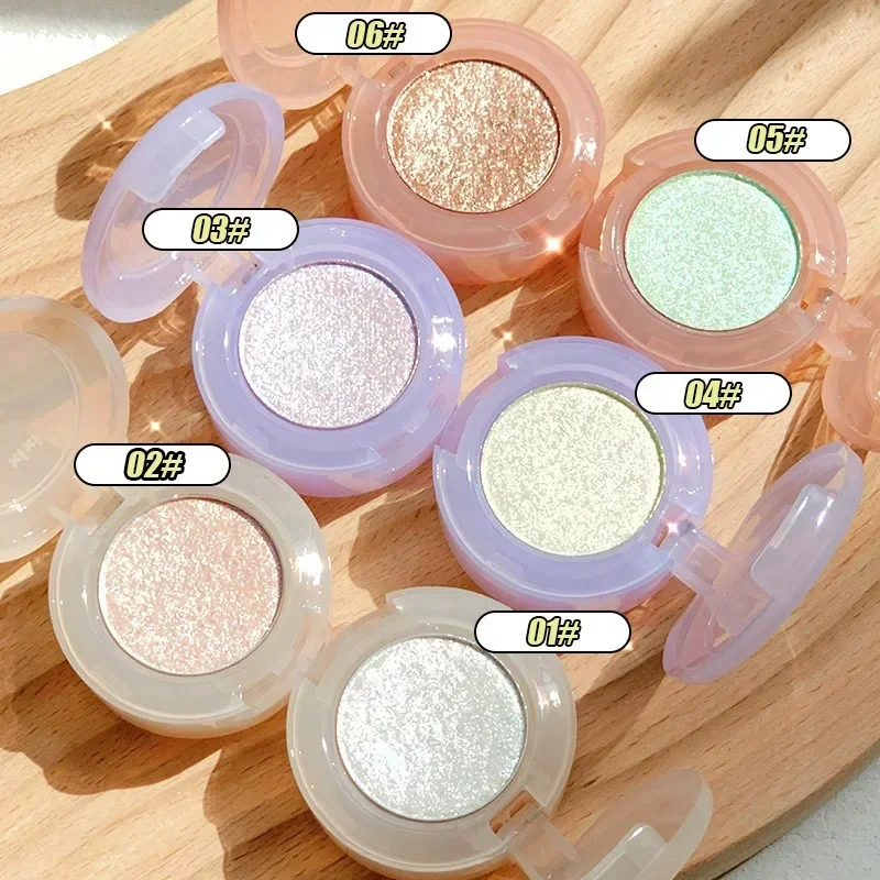 Diamond Glitter Monochrome Eyeshadow Palette Waterproof Lasting  Discoloration Eyeshadow Highlighter Sequin Eyes Makeup Pigments