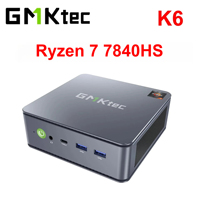 GMKtec K6 MINI PC Ryzen 7 7840HS Windows 11 Pro DDR5 RAM NVMe PCIE SSD WIFI6 BT5.2 2.5G Lan Desktop Mini PC Gaming Computer
