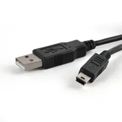 1.8M USB 2.0 Black Data Charger Cable For Ps3 Game Wireless Controller