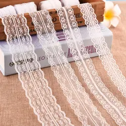 5 Meters White & Black Lace Ribbon Assorted Floral Trims for Gift Wrapping Christmas Wedding Decor DIY Crafts Sewing Accessories