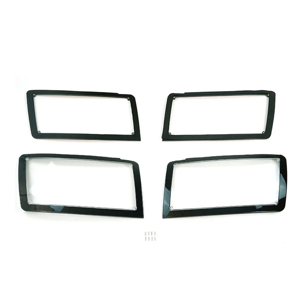 Headlight Cover For Land Rover Defender 90 110 130 2020-2024 Headlight Frame no Destructive ABS Clear Front Head Light Caps