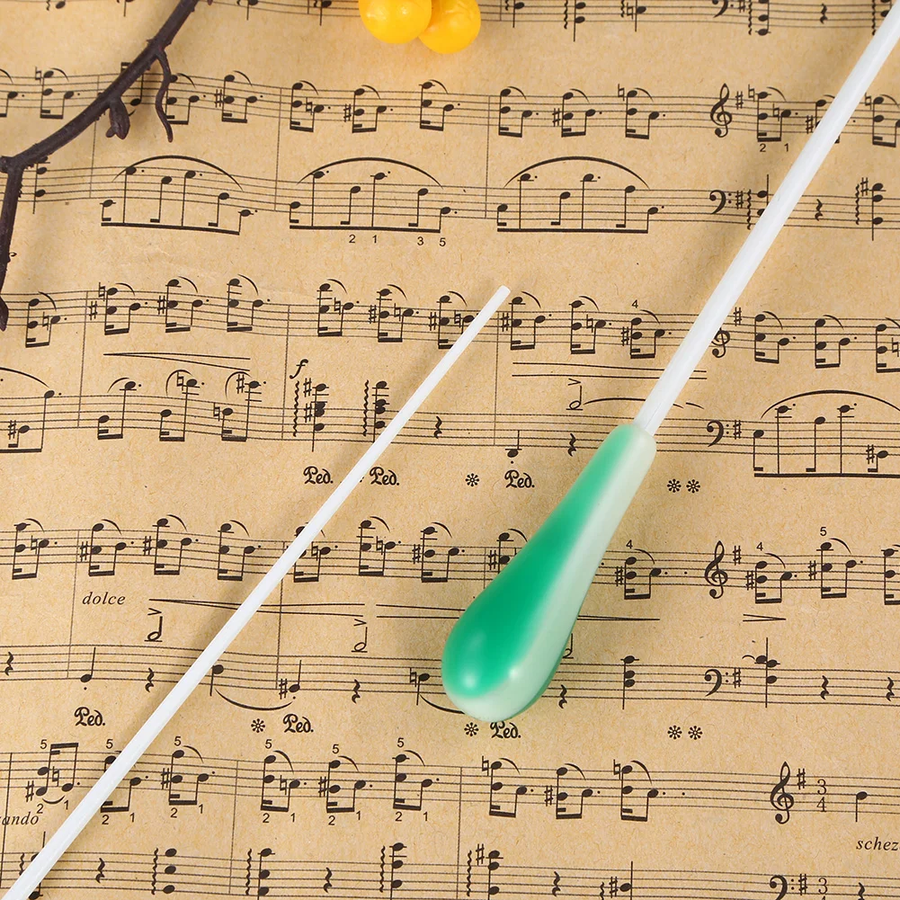 Music Baton Music Professional Orchestra Baton Resin Conductor Stage Performance Concert Conducting Stick with Handle