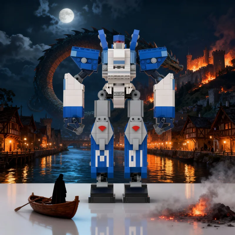 

808 деталей MOC: Прототип космической модели, конструктор, набор для сборки, DIY, рождественский подарок, креативная развивающая игрушка, идея для творчества