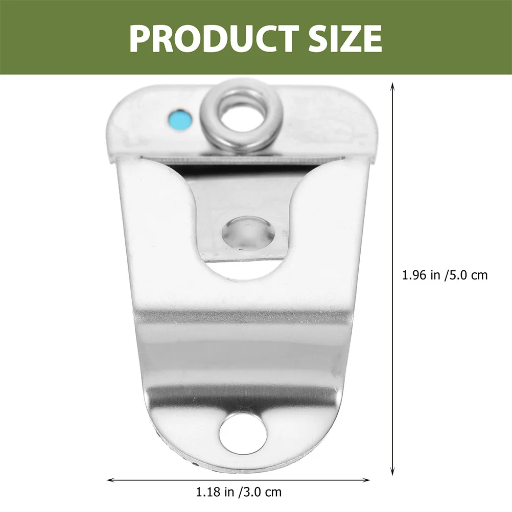 

6Pcs Stainless Steel Cb Radio Mount Mic Holder Clip Mobile Radio Hanging Clips for Handheld Microphone Metal Hook