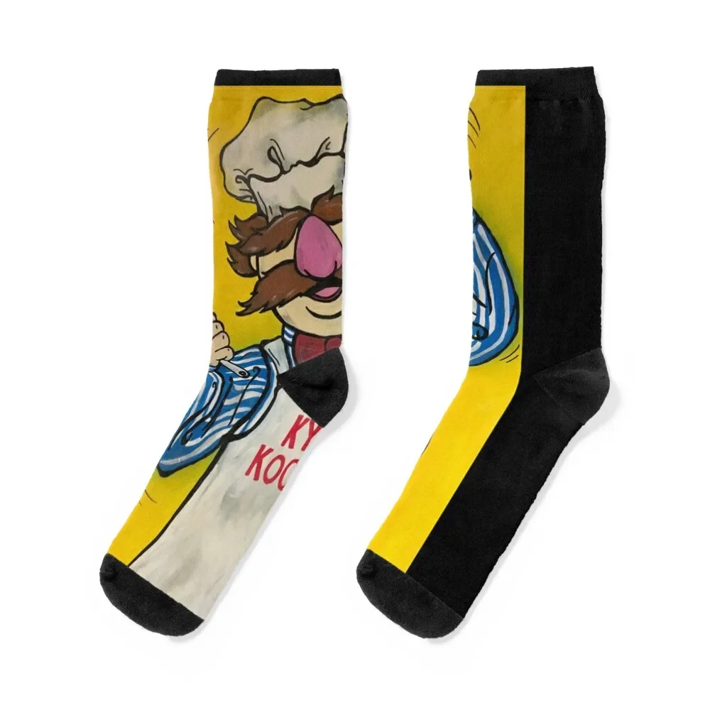 

Kyss The Swedish Chef Classic Socks floral hockey cotton cycling Luxury Woman Socks Men's