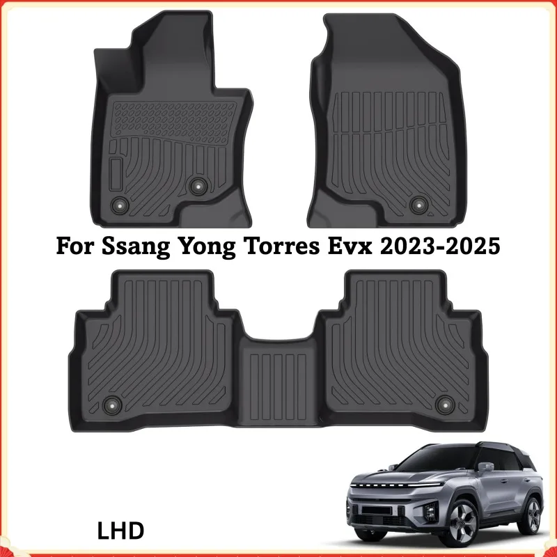 

TPE Floor Mats For 2023-2025 KGM SsangYong Torres EVX LHD | Custom Fit Waterproof Anti-Slip Car Accessories