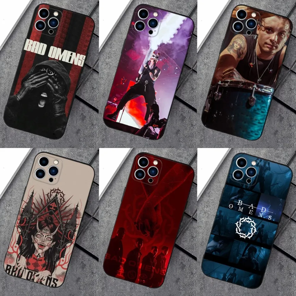 B-Bad O-Omens  Phone Case Silicone Soft for iphone 15,14,13,12,11,Pro,X,XS,Max,XR, Plus X XS XR Cover