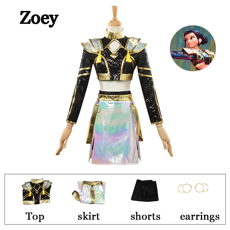 Anime Film K-Pop Zoey Rumi Mira Cosplay Kostuum Idool Meisje Uniform Pruik Rollenspel Halloween Carnaval Outfits
