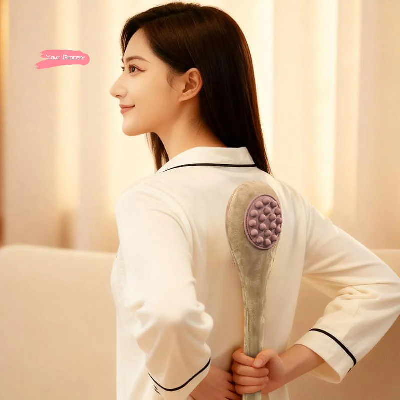 1Pc Multi-functional Extended Back Massage Hammer Meridian Beat Stick Soft Elasticity Health Device Bump Pounding
