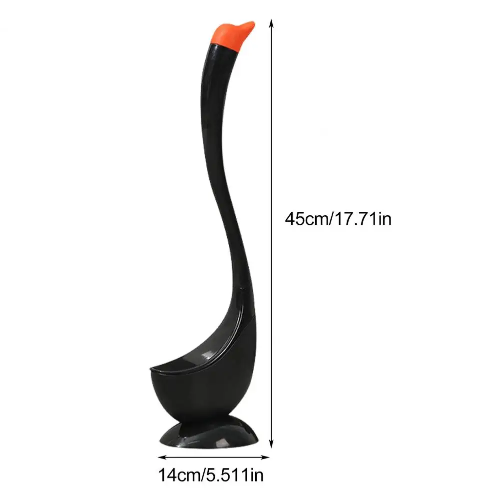 Toilet Brush Set with Ventilated Base Swan Shape Cleaning Brush for Powerful Scrubbing Bathroom Scrubber Cleaning Tool