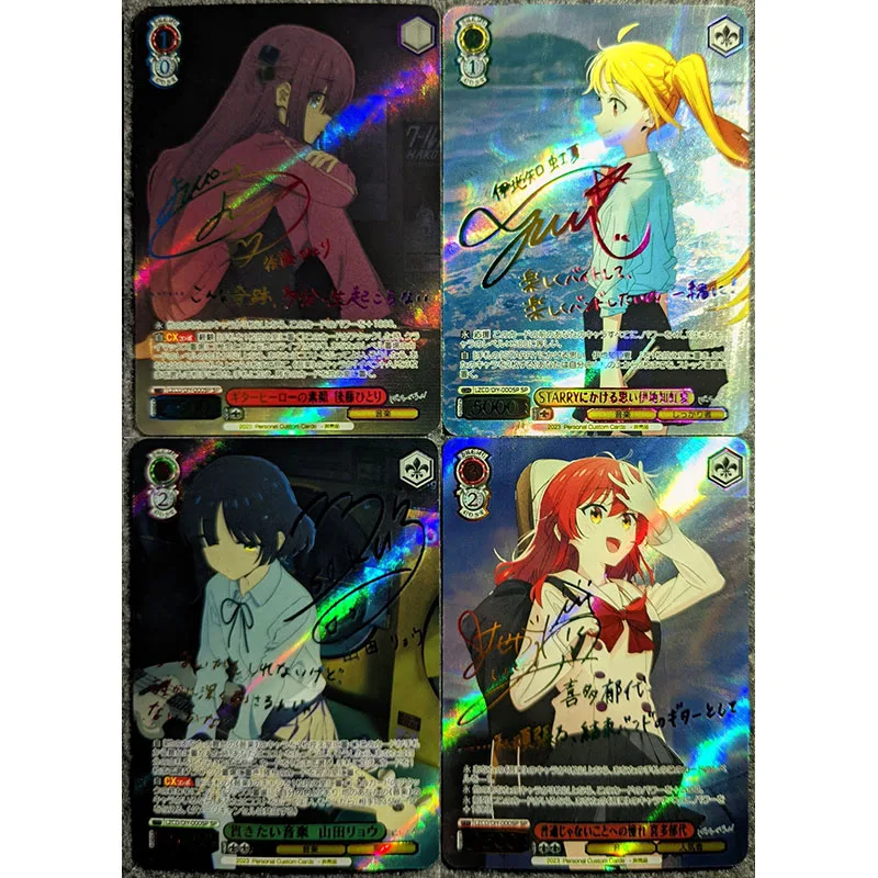 Anime Weiss Schwarz DIY ACG kisaragi Chihaya Makise Kurisu Tohsaka Rin juguetes para niños tarjetas coleccionables regalos de navidad y cumpleaños