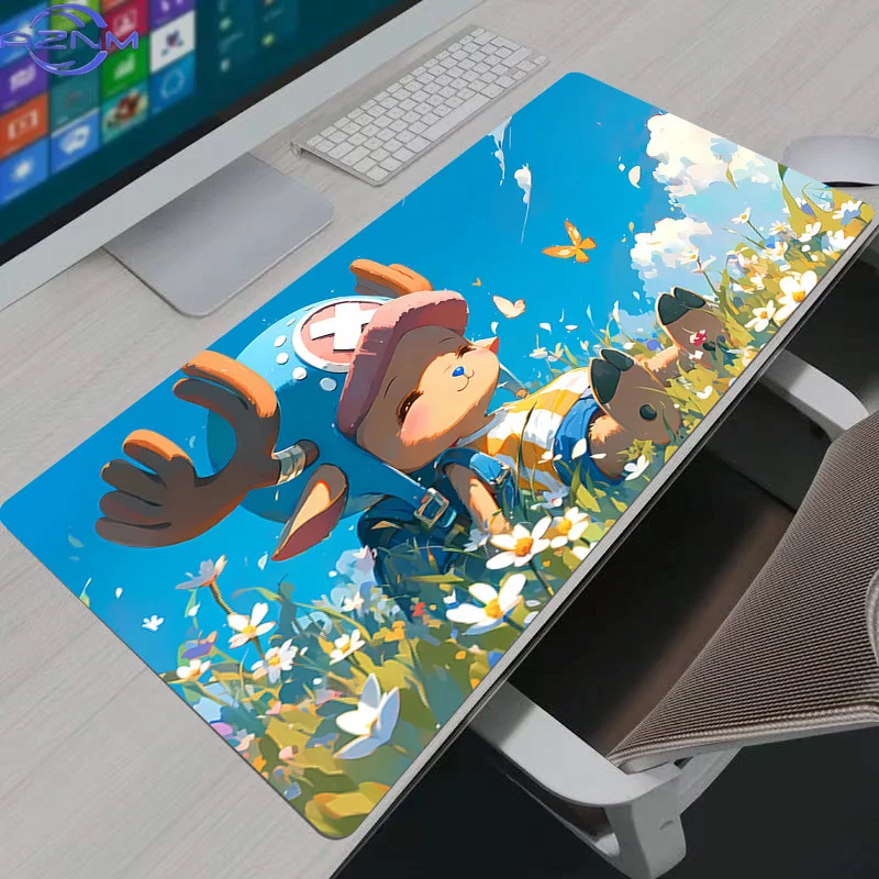 Stylish Anime Gaming Mousepad Big Size Non‑Slip Rubber Base Desk Mat For Laptop Desktop Home Decoration Present