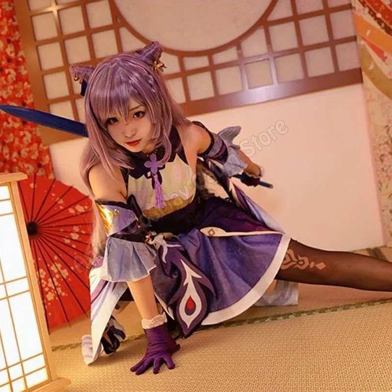 anime-genshin-impact-keqing-cosplay-costume-dress-wig-ke-qing-chinese-style-suits-for-women-halloween-carnival-costumes-game