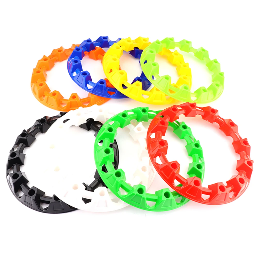 10 بوصة عجلة محور حماية ديكور غطاء حافة غطاء بلاستيكي الإطارات ل ATV الكثبان الرملية عربات التي تجرها الدواب دراجة رباعية 4 عجلات اكسسوارات السيارات #6