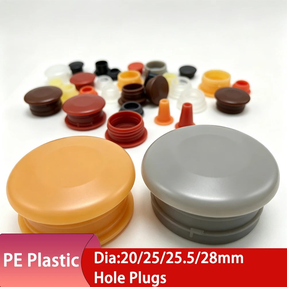 2-100PCS Dia 25-28mm PE Plastic Hole Cover Snap In Hole Plug For Security Door Furniture Cabinet Screw Hole Decorative Caps