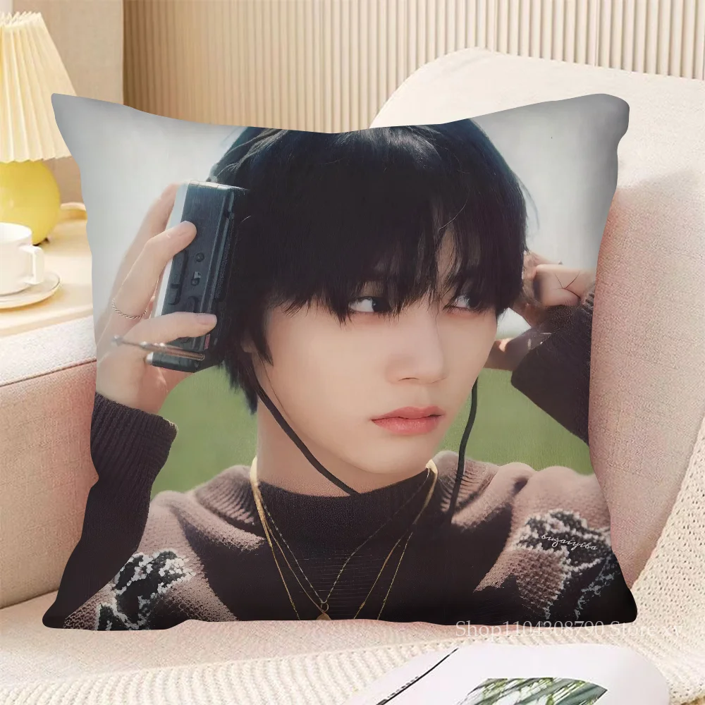 1PC Kpop BOYNEXTDOOR Taesan Pillow Case Square Pillow Cushion Cover Bedroom Sofa Room Decoration Casual Pillow Cover