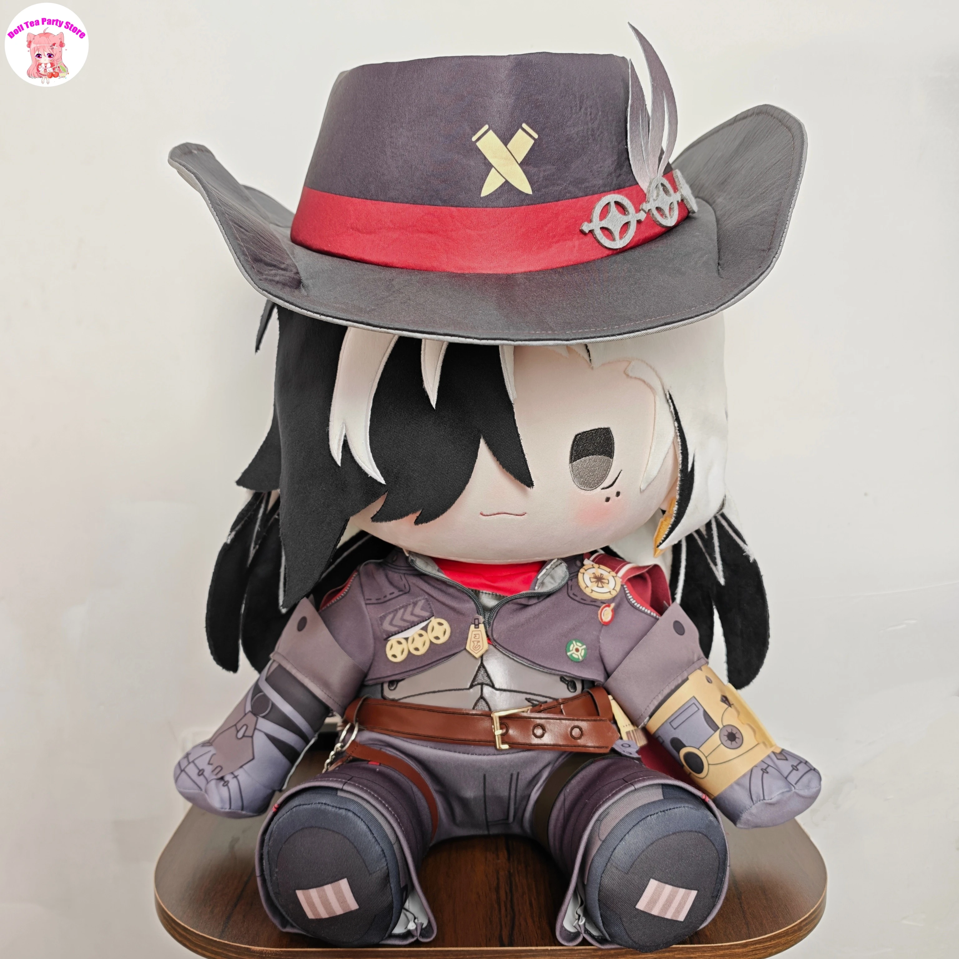 

Аниме-игрушка Boothill Honkai: Star Rail, милая мягкая плюшевая кукла в сидячей позе, 40 см, хлопковая плюшевая фигурка-подушка, подарок