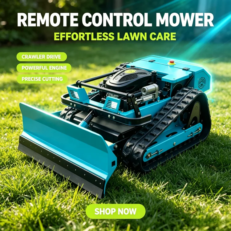 SDLOT Crawler Type Grass Cutter CE EPA EURO5 Remote Control Lawn Mower Farm Garden Orchard
