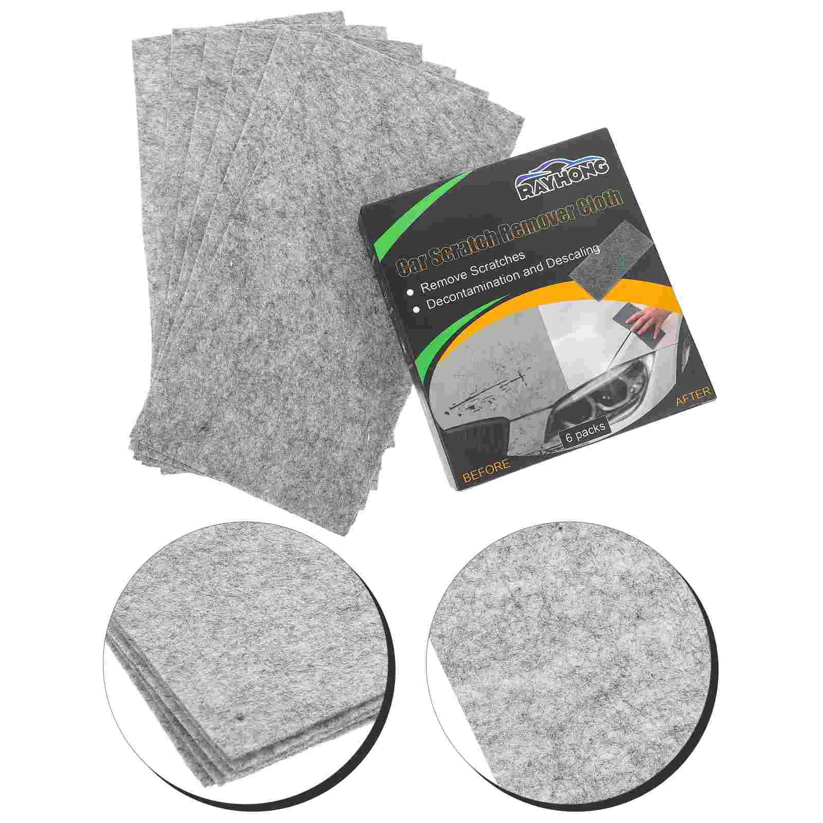 6 panni per riparazione graffi per auto in tessuto nano glitterato, scintillano il veicolo per auto
